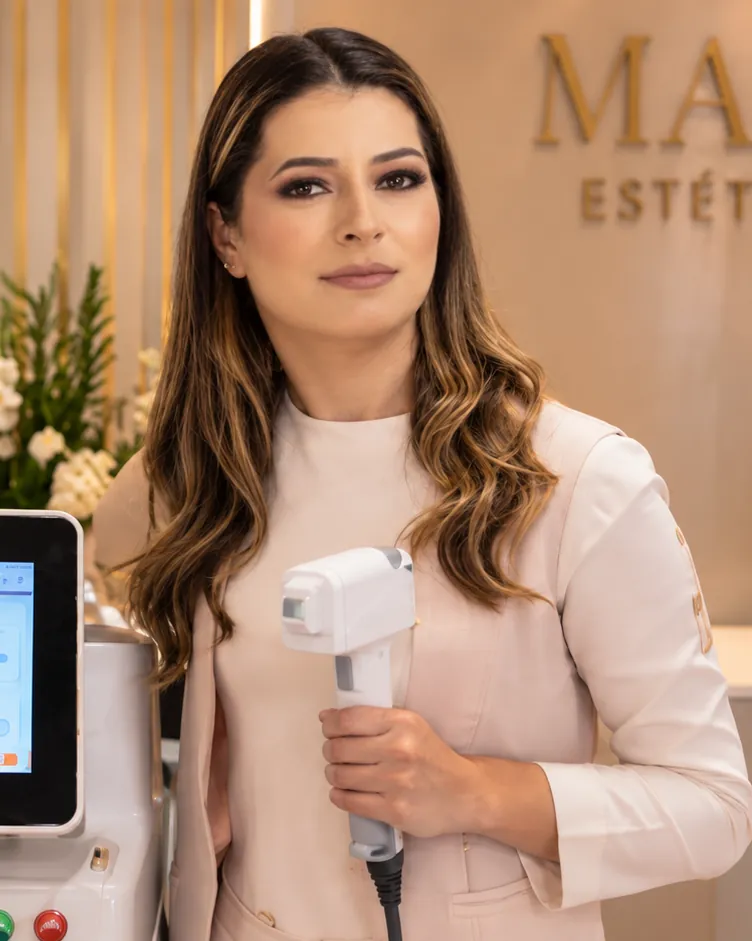 Mari, esteticista responsável pela Mari Estética